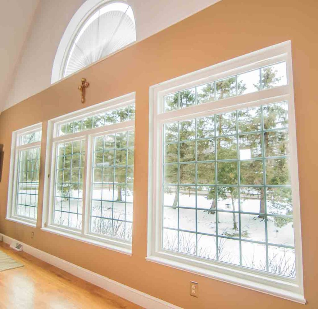 energy efficient windows and snow outside