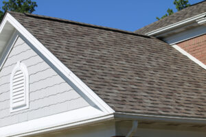 Brown shingles on a single-family home.