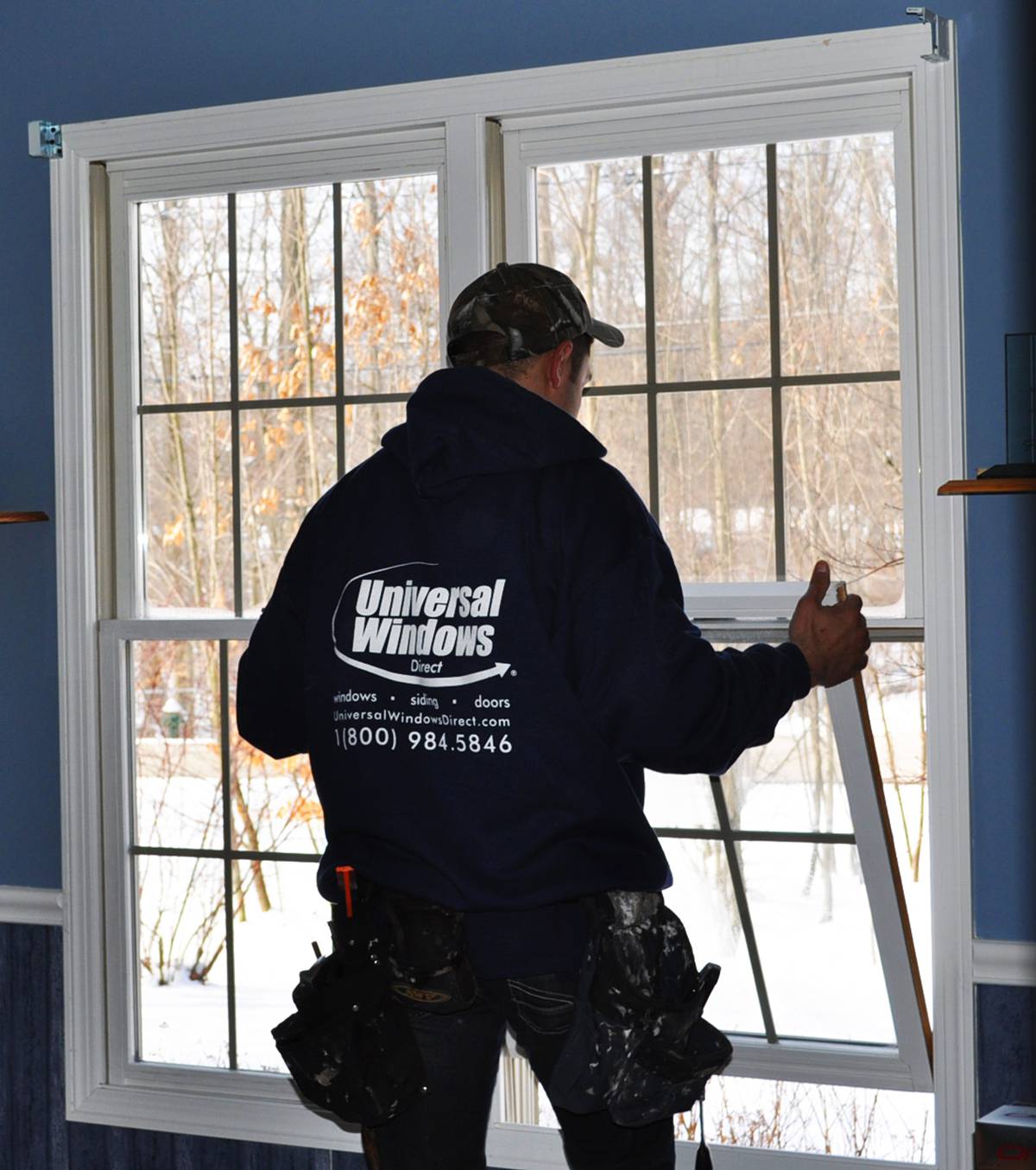 universal windows direct installing new double hung window
