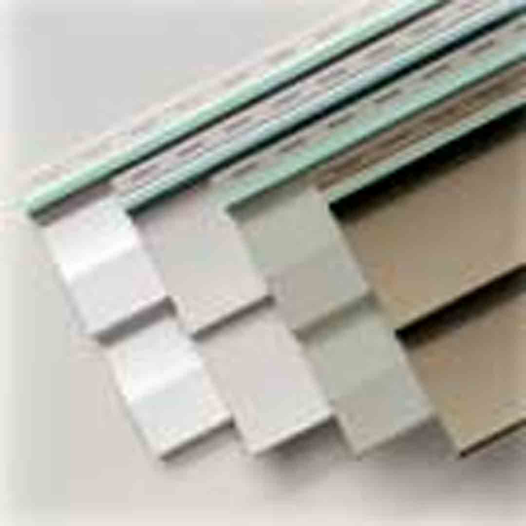 Classic series vinyl siding samples in several colors