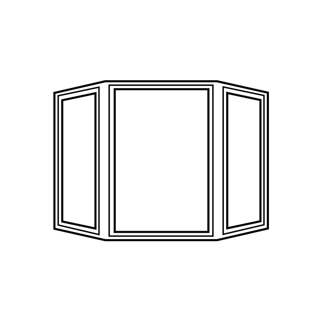 Bay window line drawing