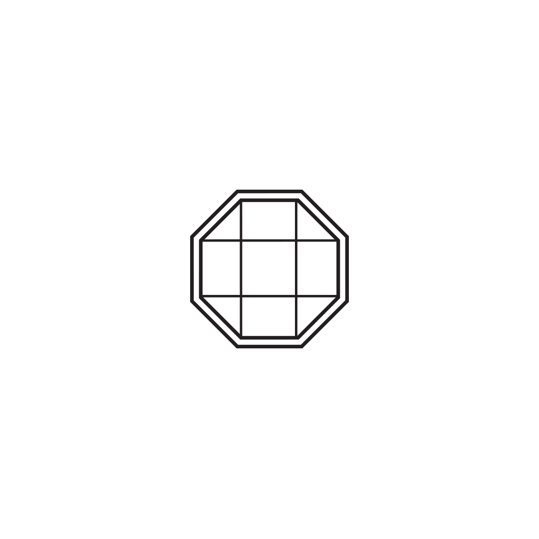 Octagon picture window line drawing