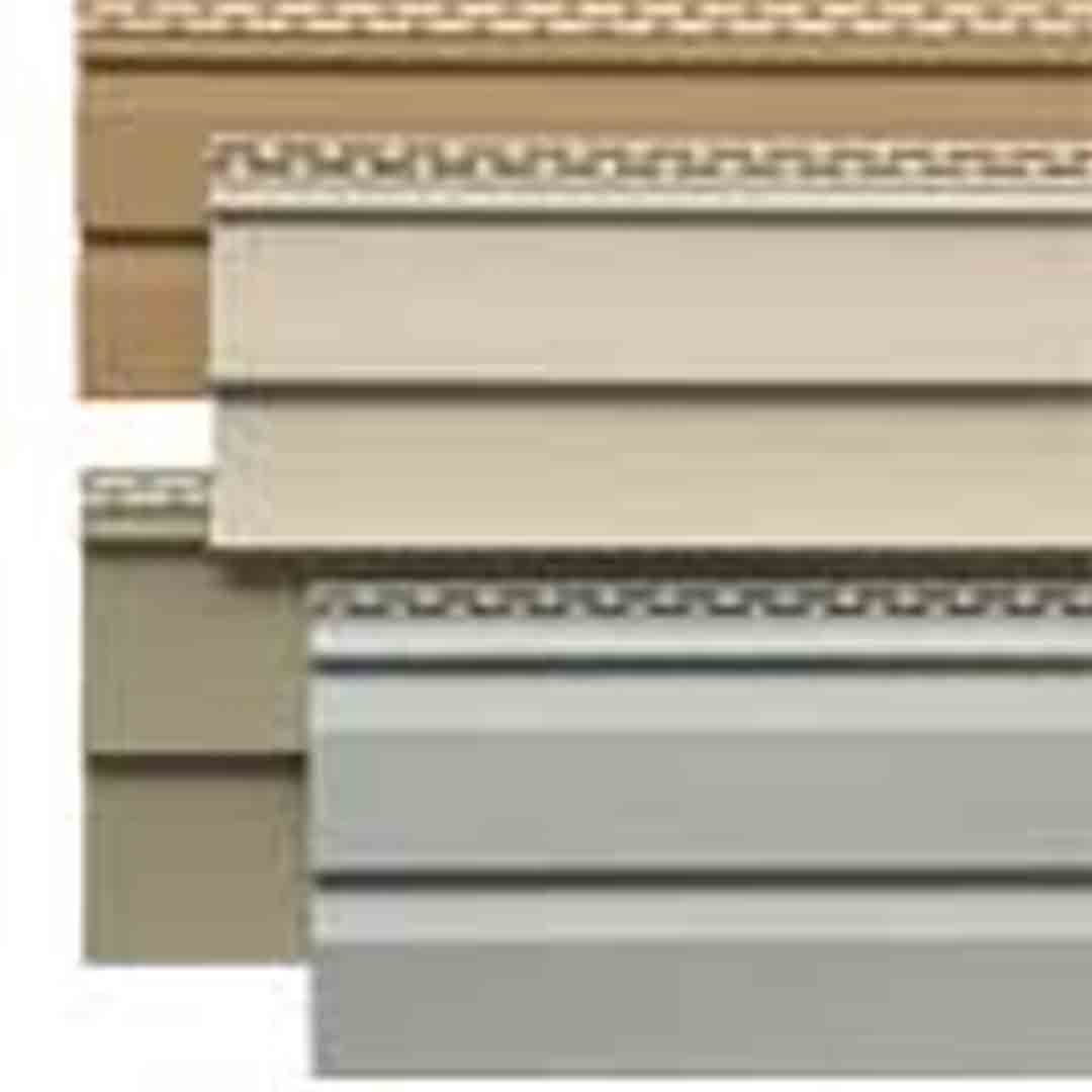 UniShield Premium series vinyl siding samples in several colors