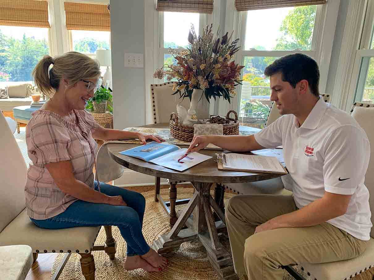 A Universal Windows Direct expert walks a homeowner through her remodel options.