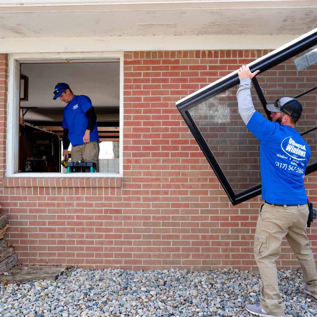 A pocket installation of a window being replaced