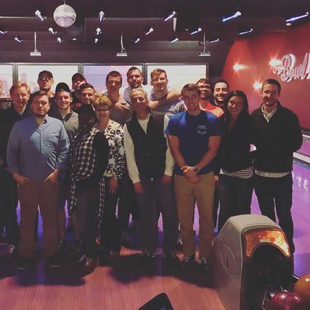 UWD Team Bowling Outing UWD marketing team bowling