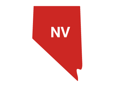 A filled in image of the state of Nevada.